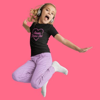 Neon Heart Birthday Shirt